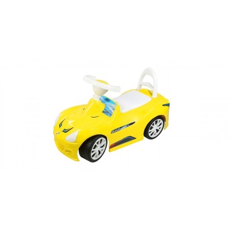 Машина для катання «Спорткар» лимонна, 67х27х38 см, ТМ Оріон