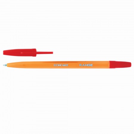 Ручка «Orange», кулькова, червона, 50 шт. в упаковці, ТМ Economix