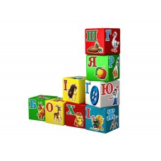 Кубики «Абетка Веселка», 9 кубиків, у пакеті 21х21х7 см, ТМ Технок