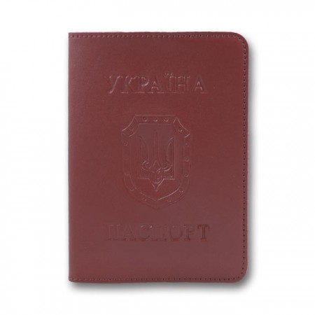 Обкладинка на паспорт «Sarif», бордо, 195х135 мм, ТМ Brisk