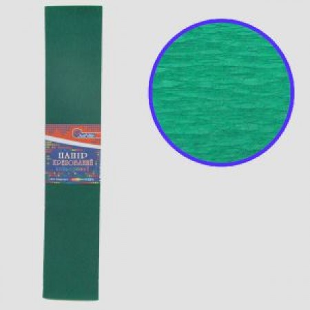 Гофро-папір 55 %, 50х200 см, 50 гр/м2, темно-зелений
