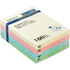 Блок паперу для нотаток 76х102 мм 100 аркушів, в асортименті, TM Buromax