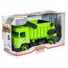 Самоскид «Middle truck» світло-зелений, інерція, у коробці 44х27х19 см, ТМ Тигрес
