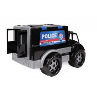 Поліцейська машина, чорна, інерція, 32,5х20х19,5 см, ТМ Технок