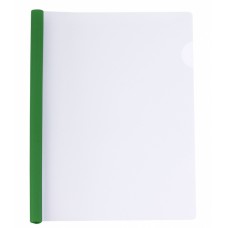 Папка з планкою - затиском на 2 - 65 аркушів, А4, 10 мм, зелена, ТМ Economix