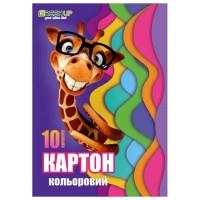 Картон А4 10 листов 6 цветов, Fresh Up