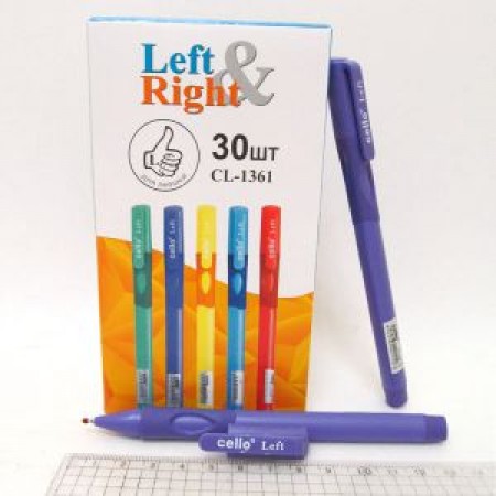 Ручка «Лівша», масляна, синя, в картонній упаковці, J. Otten