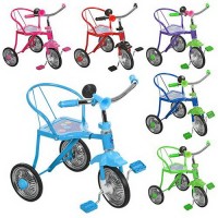 Велосипед дитячий 3-колісний, хромований, клаксон, в асортименті