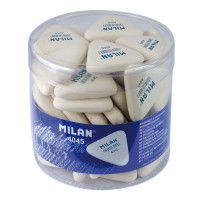Гумка 3,9х3,4х0,9 см трикутна біла , у банці, TM MILAN