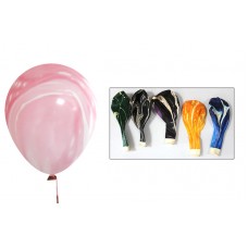 Кульки повітряні 30 см, мраморні, різні кольори, 100 шт. в уп.