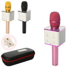 Мікрофон 25 см, акумулятор, USB, Bluetooth, в асортименті, у футлярі 28х11,5х7 см