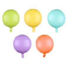 Кульки повітряні «Макарун» фольговані, 46 см, в асортименті, 5 шт. в упаковці, без палички