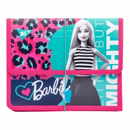 Папка В5 для зошитів пластикова на резинці «Barbie» ТМ YES
