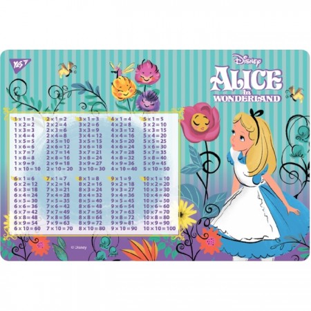 Підкладка для столу, дитяча, таблиця множення «Alice», ТМ YES