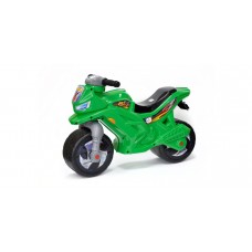 Мотоцикл з сигналом, 2-колісний, зелений, до 30 кг, 68х28х47 см