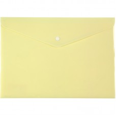 Папка - конверт «Рastelini» на кнопці, А4, жовта, ТМ Axent